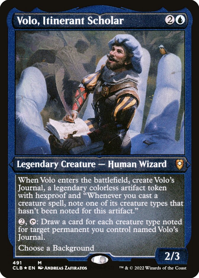 Volo- Itinerant Scholar (Etched Foil)
