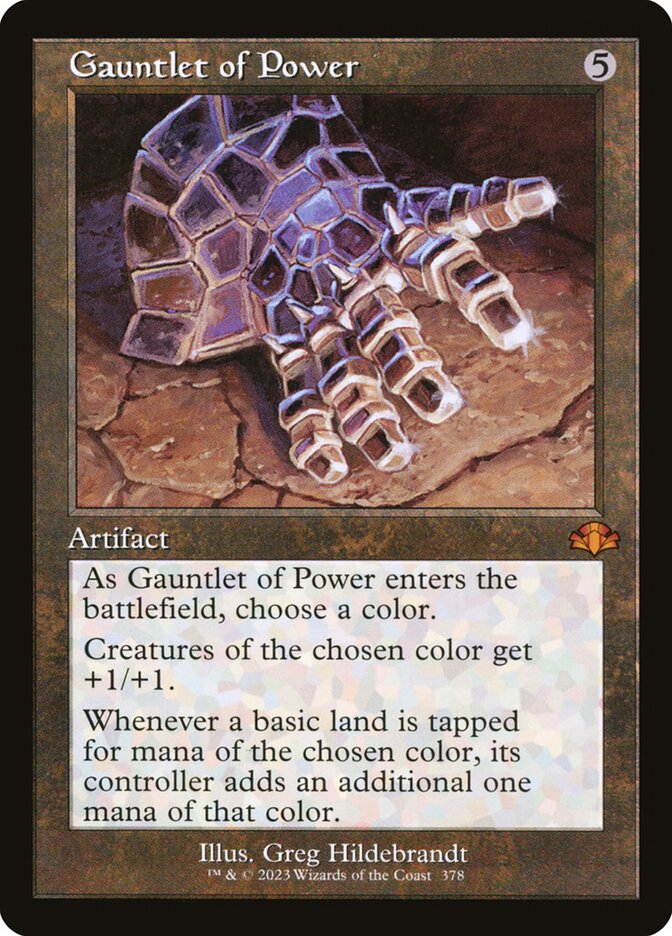 Gauntlet of Power (Retro Frame)