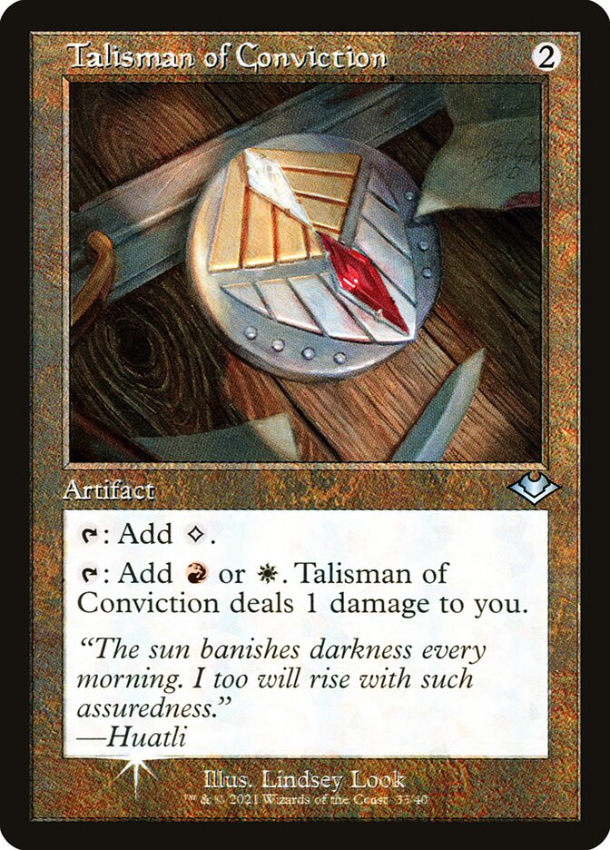 Talisman of Conviction (Retro Frame)
