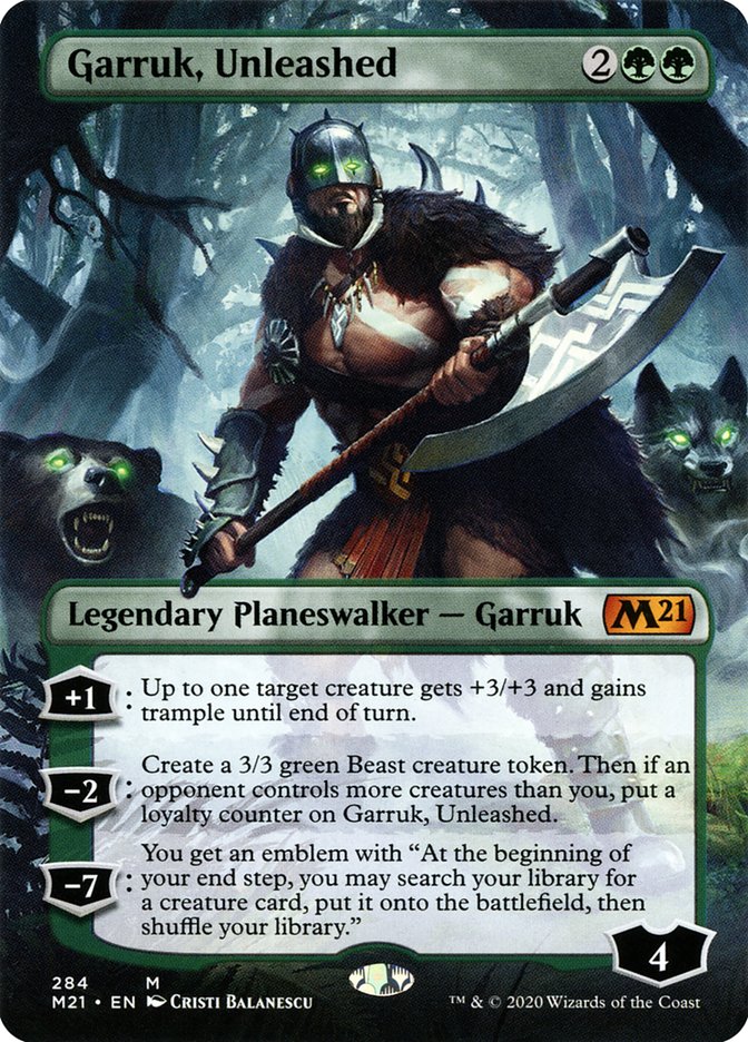 Garruk- Unleashed (Borderless)