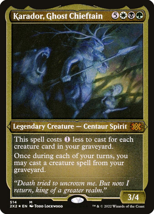 Karador- Ghost Chieftain (Foil Etched)