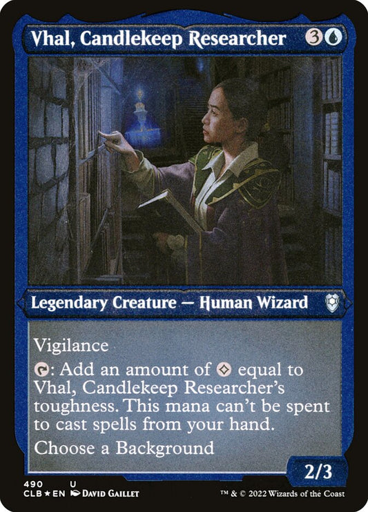 Vhal- Candlekeep Researcher (Etched Foil)