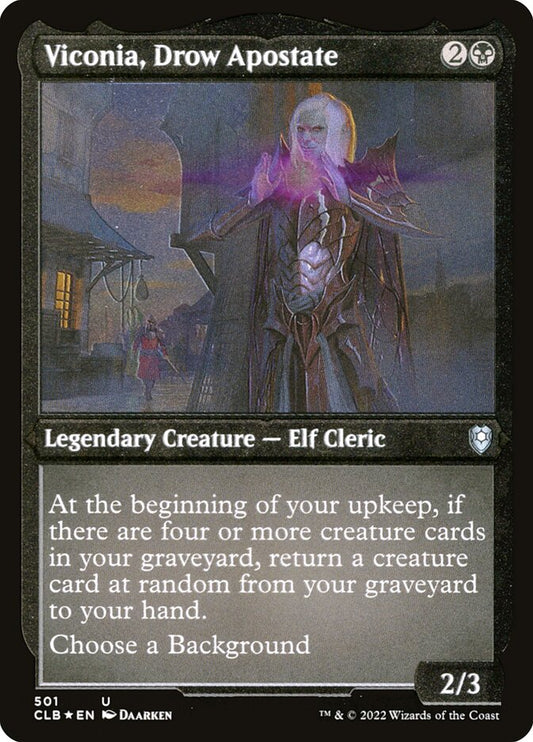 Viconia- Drow Apostate (Etched Foil)
