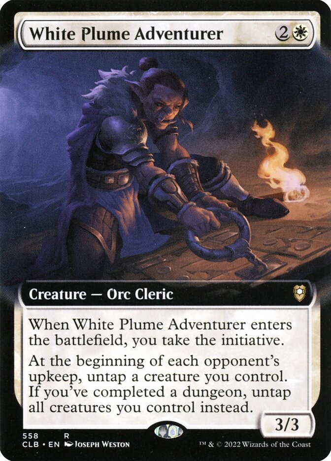 White Plume Adventurer (Extended Art)