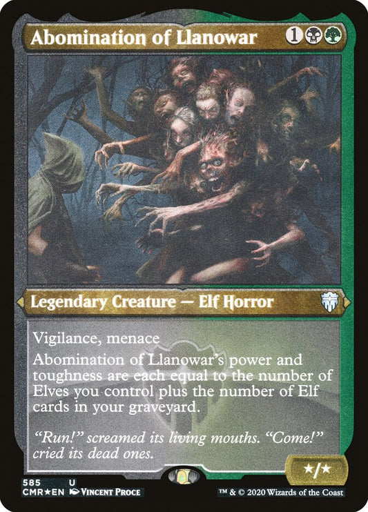 Abomination of Llanowar (Foil Etched)