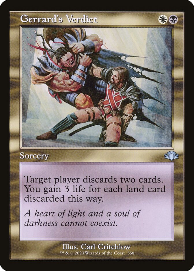 Gerrard's Verdict (Retro Frame)