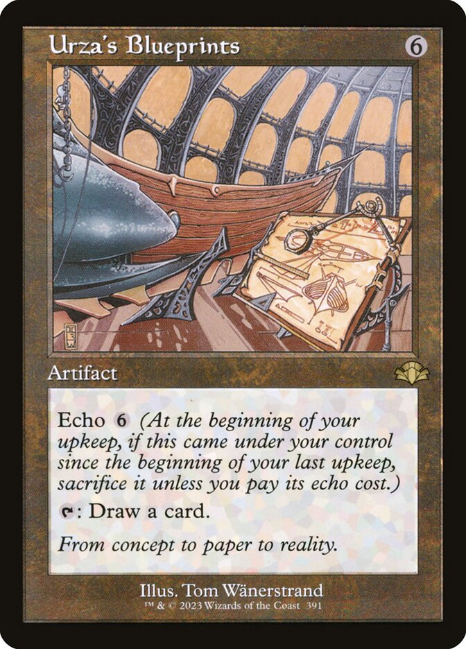 Urza's Blueprints (Retro Frame)