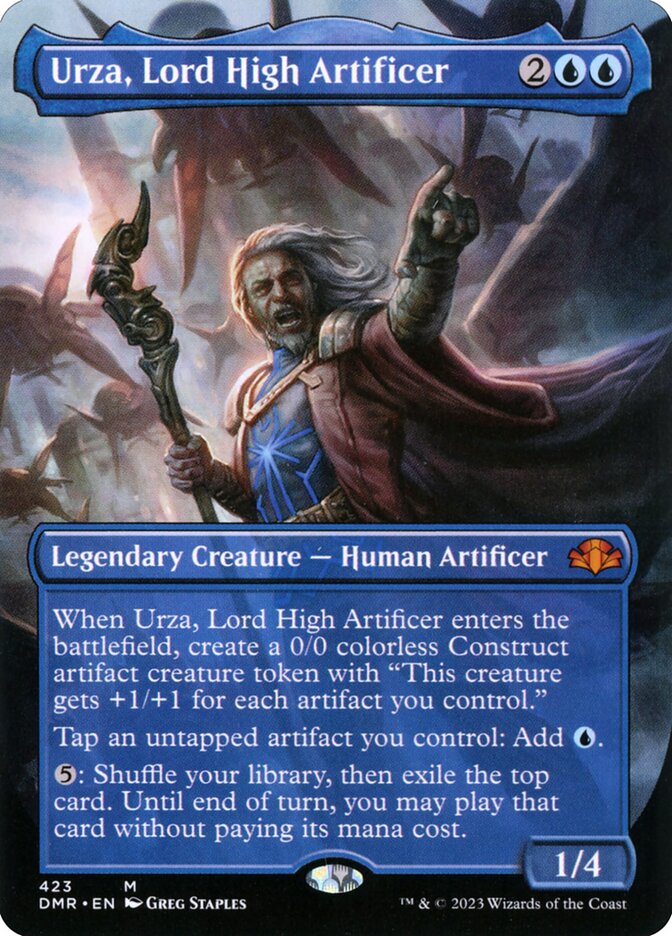 Urza- Lord High Artificer (Borderless)
