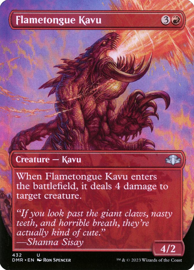 Flametongue Kavu (Borderless)