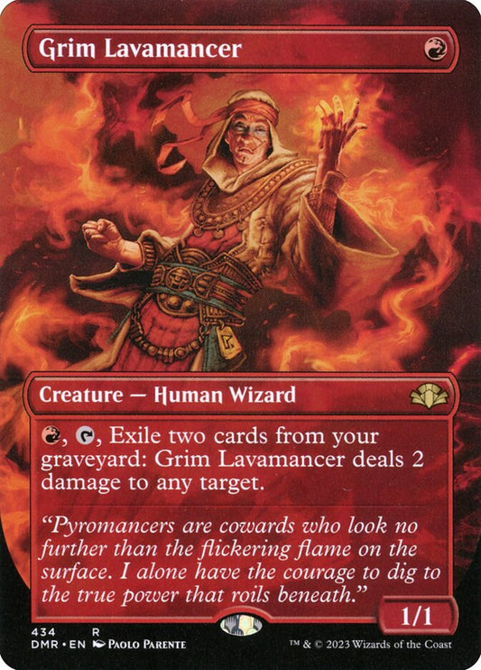 Grim Lavamancer (Borderless)