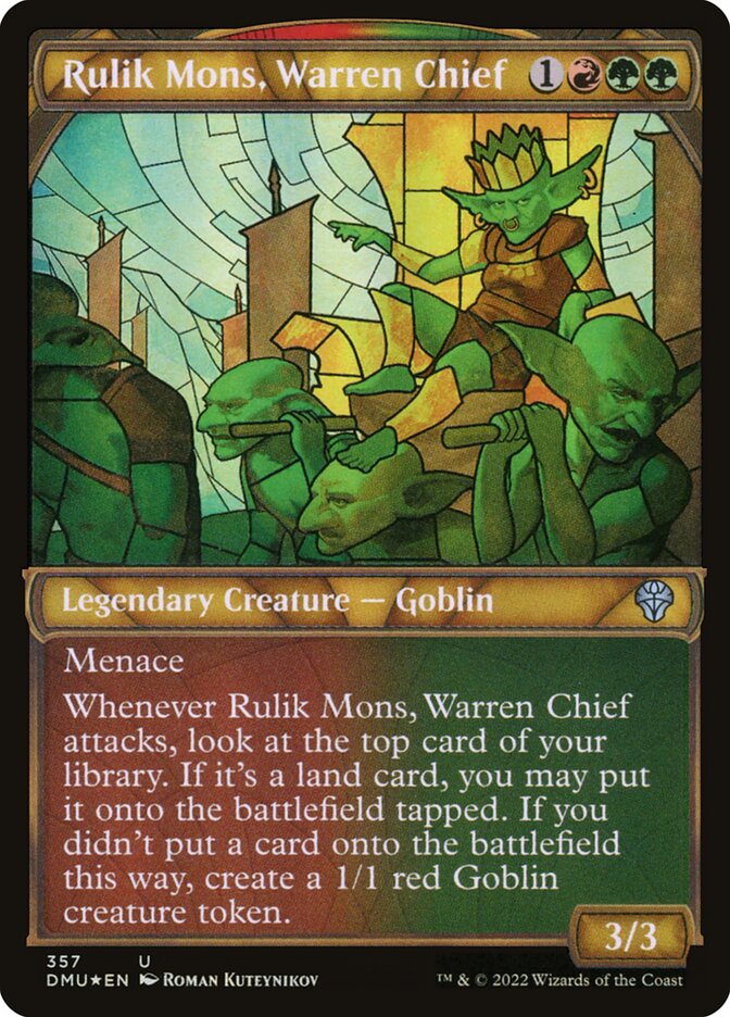 Rulik Mons- Warren Chief (Textured Foil)
