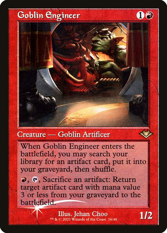 Goblin Engineer (Retro Frame) (Foil Etched)