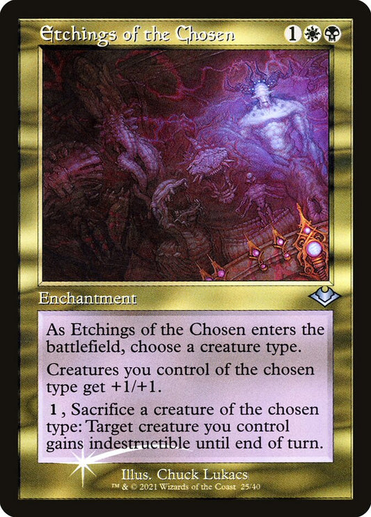 Etchings of the Chosen (Retro Frame) (Foil Etched)