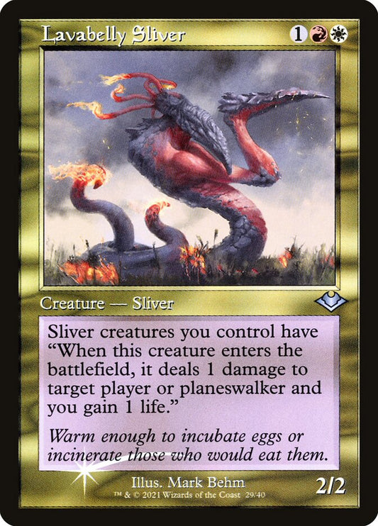 Lavabelly Sliver (Retro Frame) (Foil Etched)