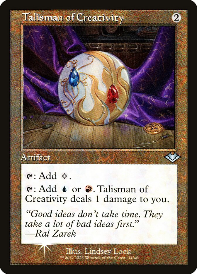 Talisman of Creativity (Retro Frame) (Foil Etched)