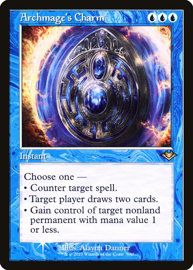 Archmage's Charm (Retro Frame) (Foil Etched)